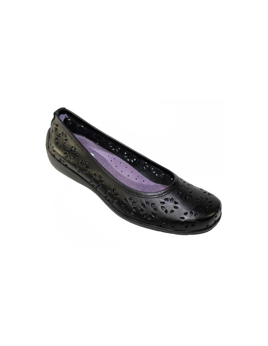 Balerina de piel para mujer