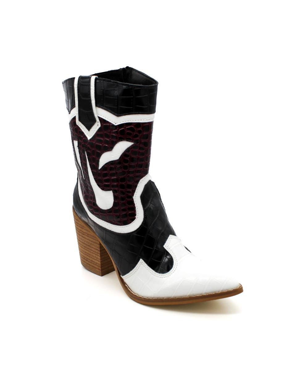 Bota al tobillo de piel para mujer 1