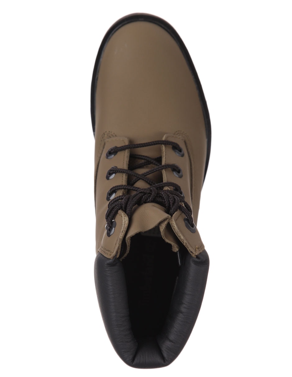 Bota arriba del tobillo de piel para mujer 5