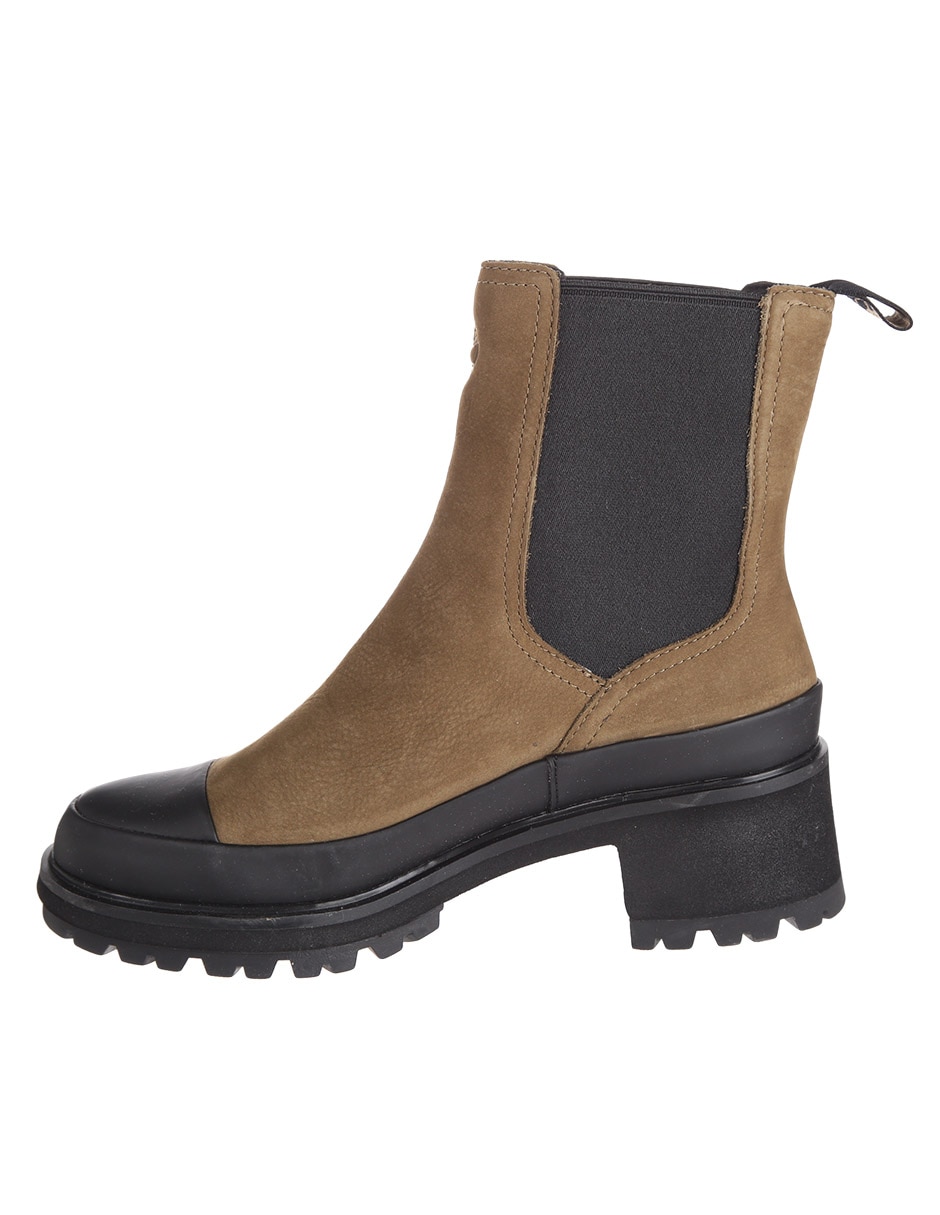 Bota arriba del tobillo de piel para mujer 4