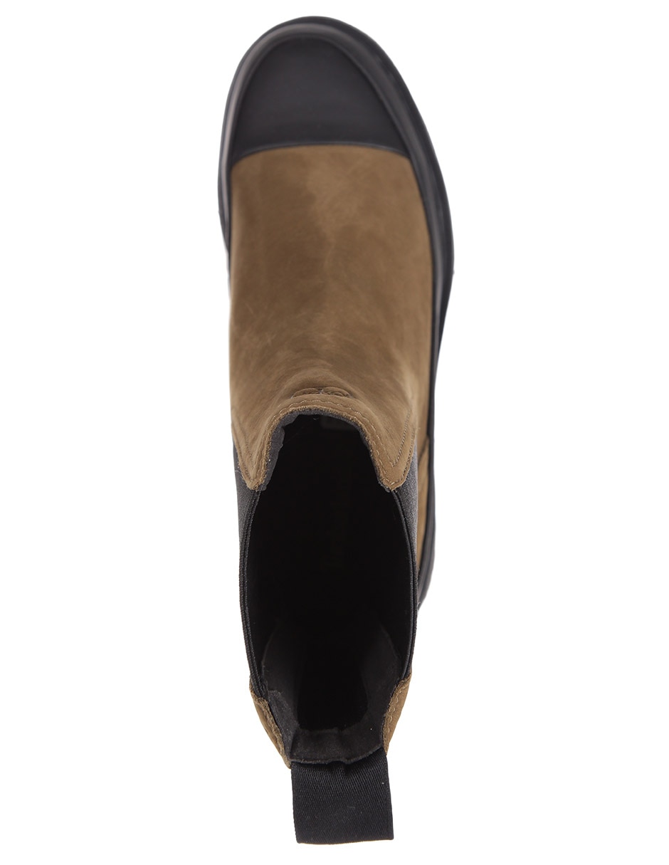 Bota arriba del tobillo de piel para mujer 5