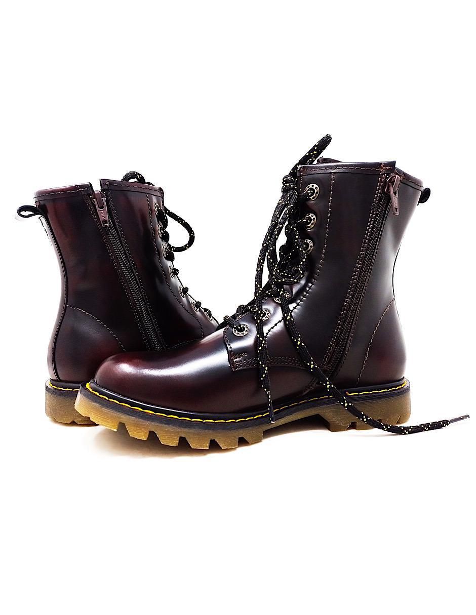 Bota arriba del tobillo de piel para mujer 3