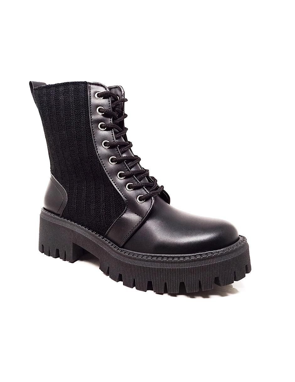 Bota arriba del tobillo de piel para mujer 1