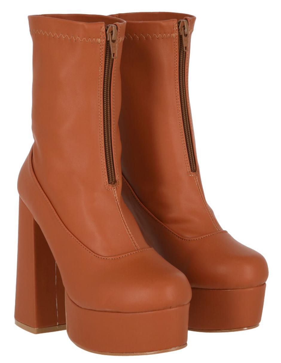Bota arriba del tobillo de piel para mujer Bota arriba del tobillo de piel para mujer