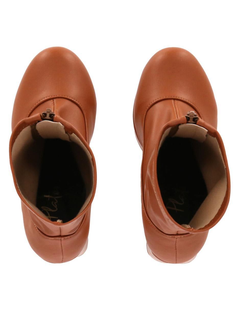 Bota arriba del tobillo de piel para mujer 6