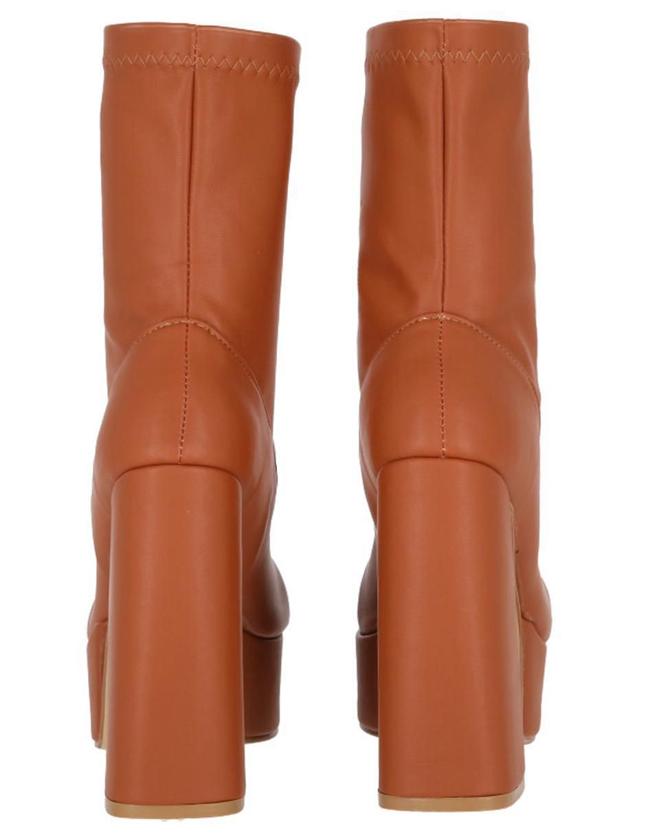 Bota arriba del tobillo de piel para mujer 7