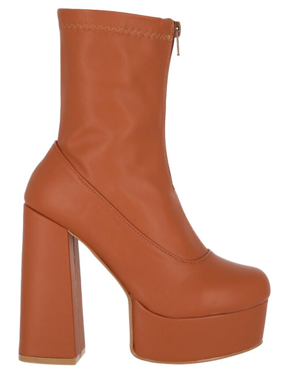 Bota arriba del tobillo de piel para mujer