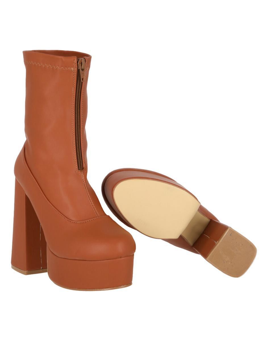 Bota arriba del tobillo de piel para mujer