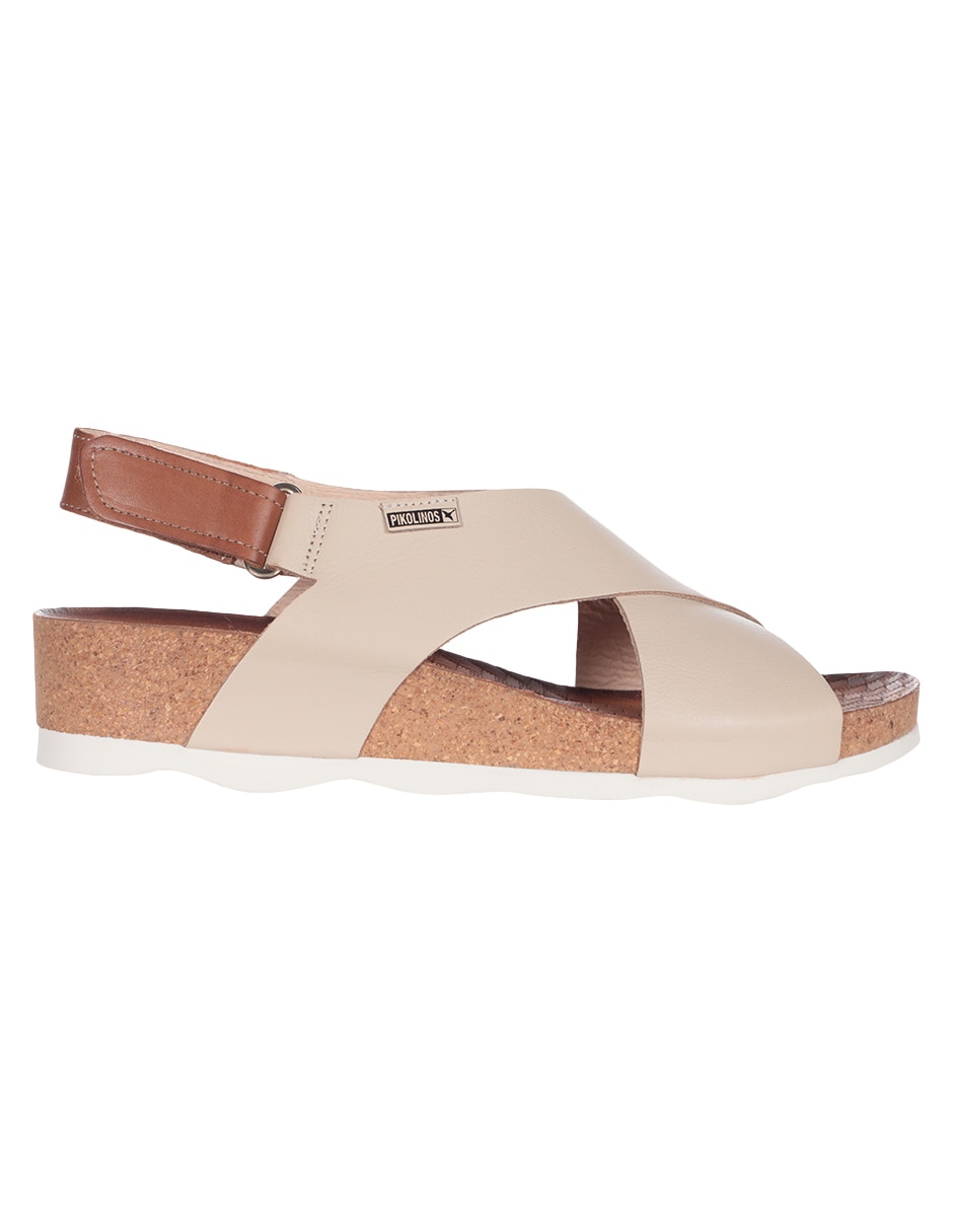 SANDALIA PLANA PIKOLINOS, 24 CM, BEIGE