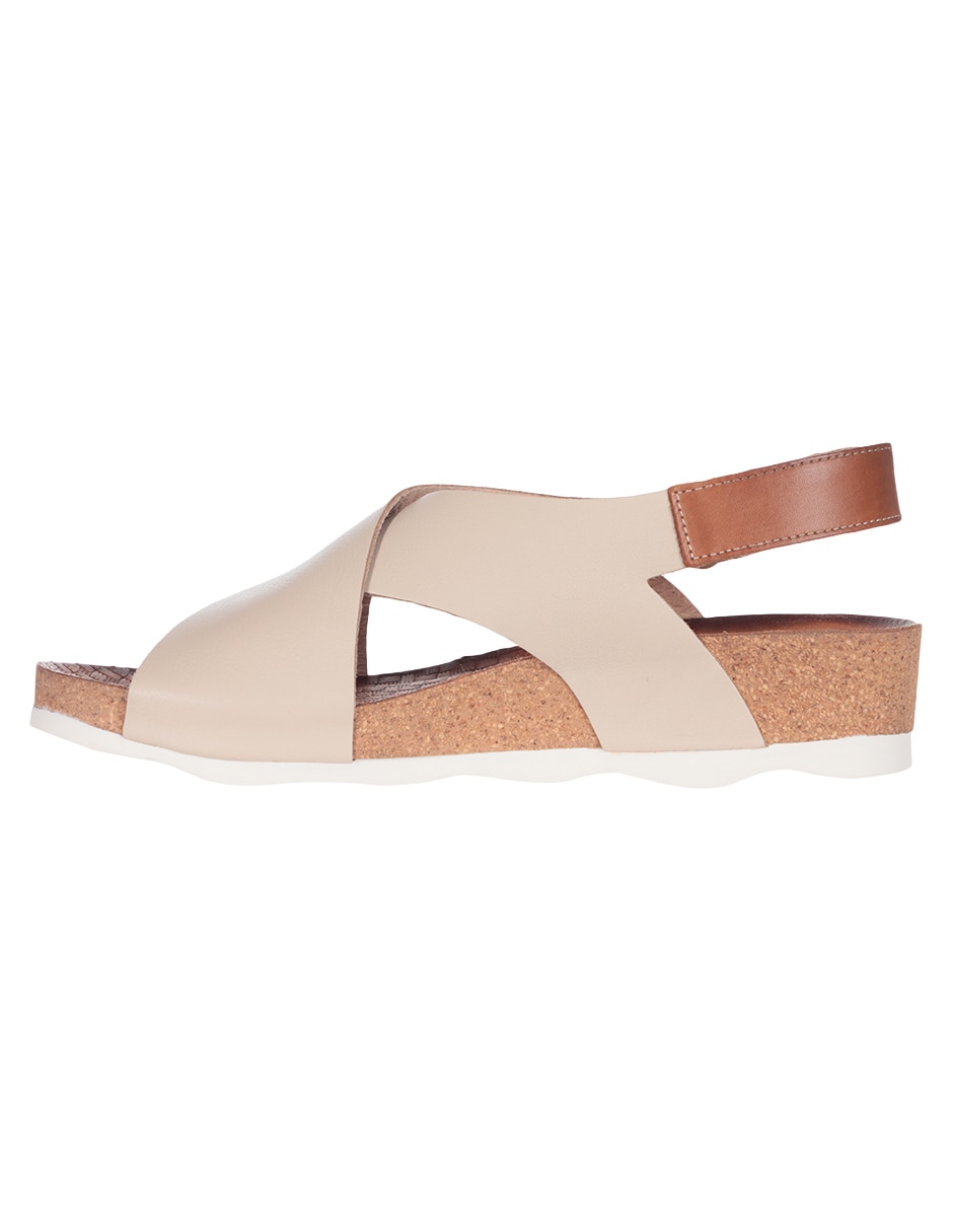 SANDALIA PLANA PIKOLINOS, 24 CM, BEIGE
