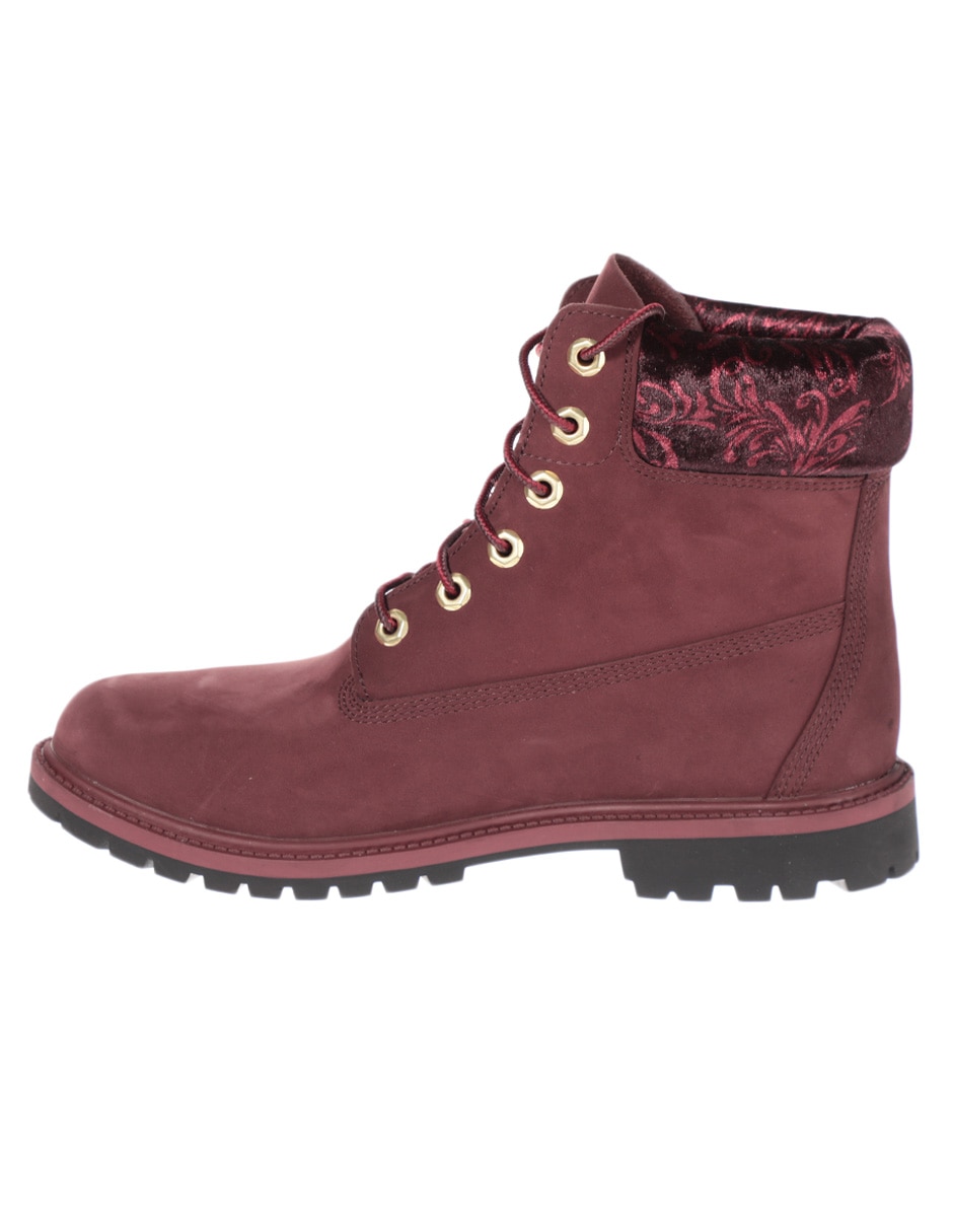 Bota arriba del tobillo de piel para mujer 4