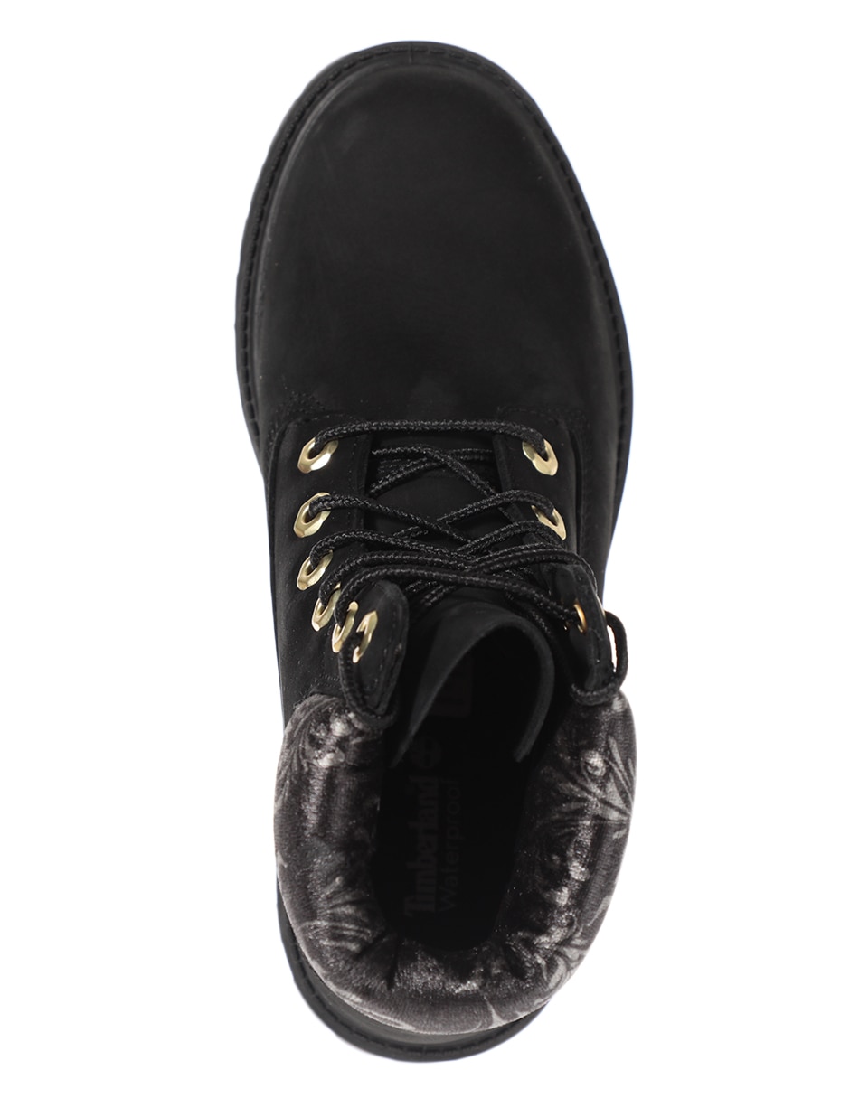 Bota arriba del tobillo de piel para mujer 5