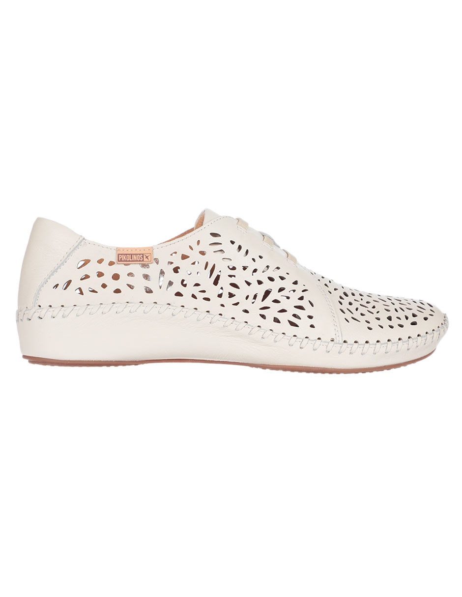 ZAPATO PLANO PIKOLINOS, 27 CM, BEIGE