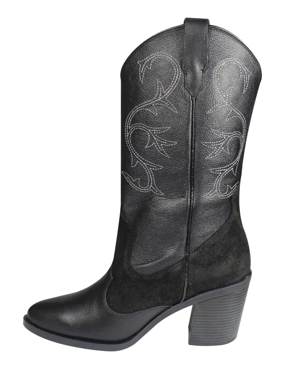 Bota arriba del tobillo de piel para mujer 3