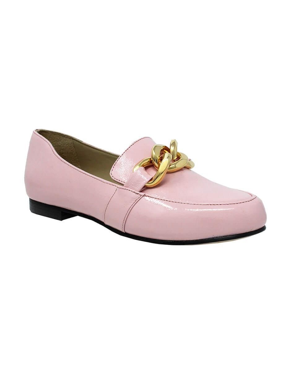 Mocasín de piel para mujer