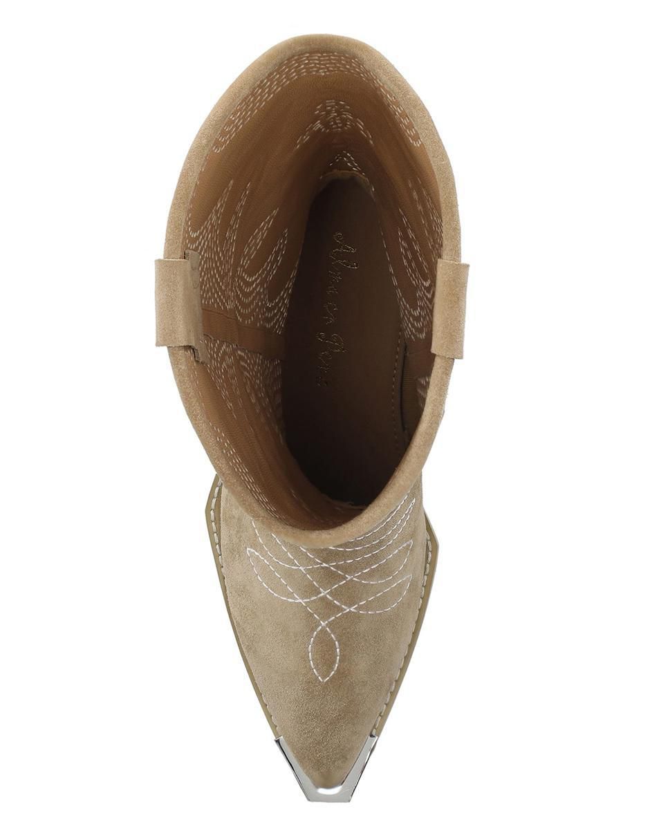 Bota abajo de la rodilla de piel para mujer 9