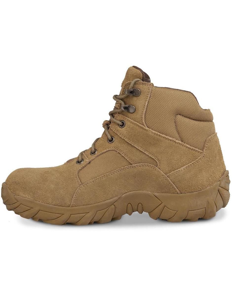 Bota arriba del tobillo Táctico de piel para mujer 4