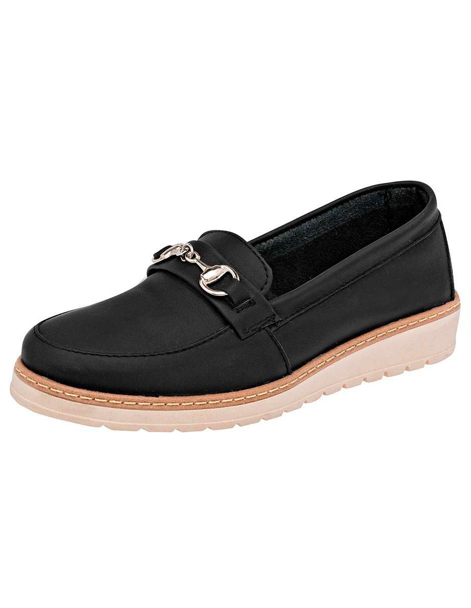 Mocasín de piel para mujer