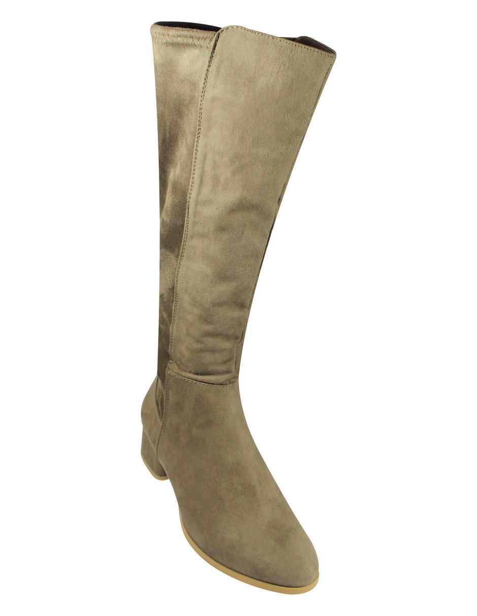 Gamuza Botas Para Mujer Hasta La Rodilla Botas Largas Negro Gamuza