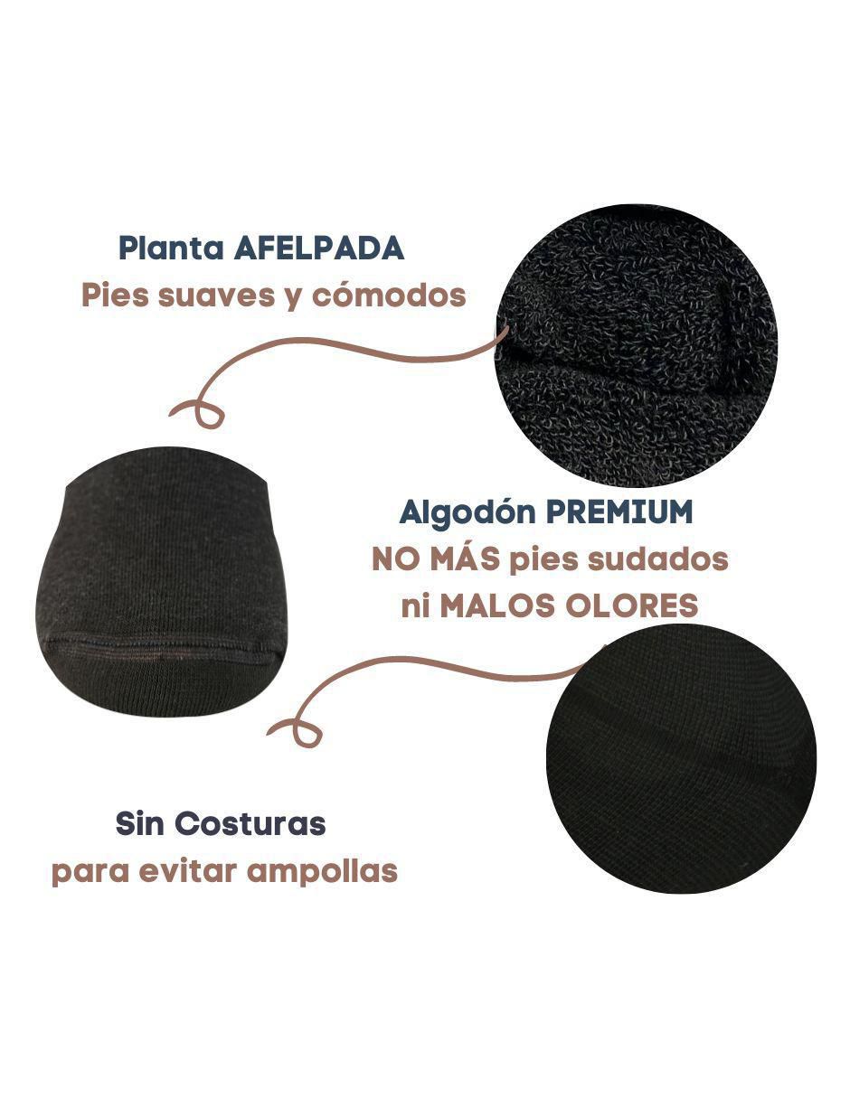 Set de calceta de algodón para mujer 6 pares 2