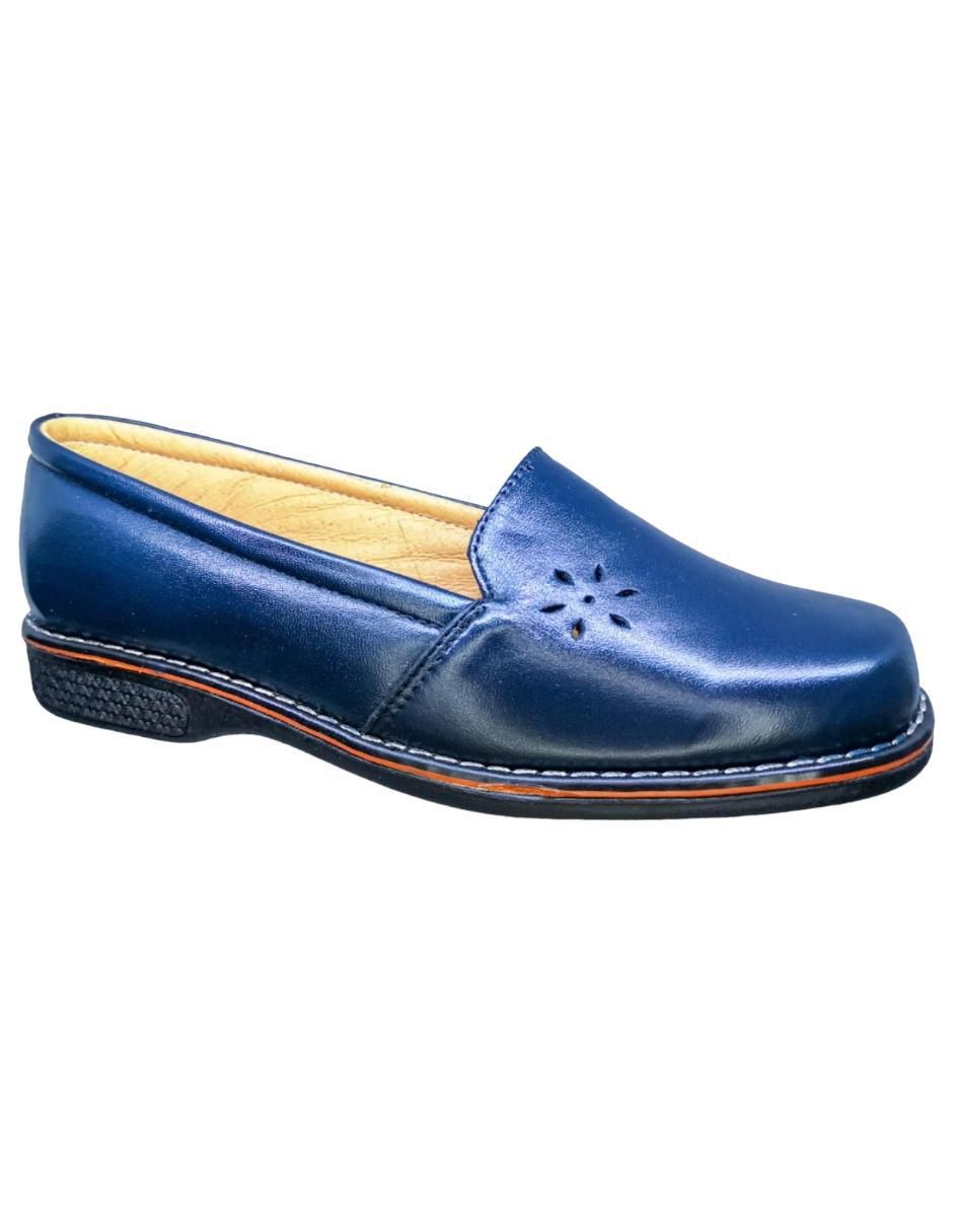 Mocasín de piel para mujer