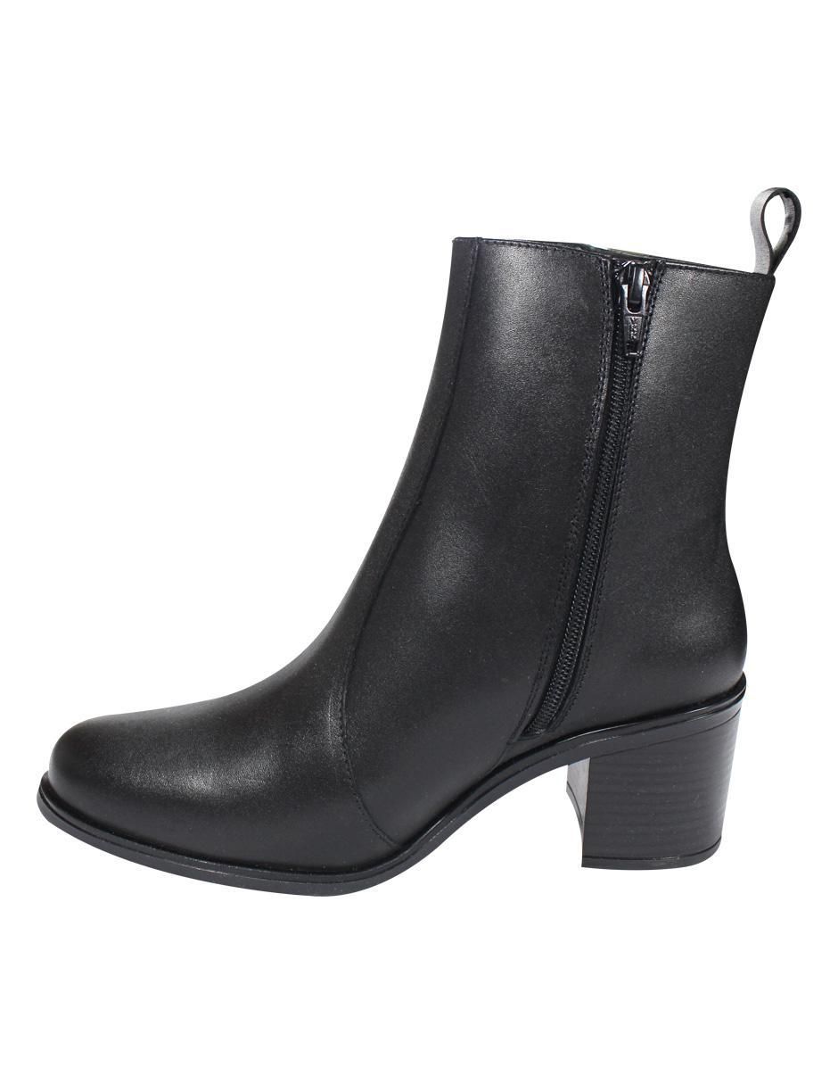 Bota arriba del tobillo de piel para mujer 4