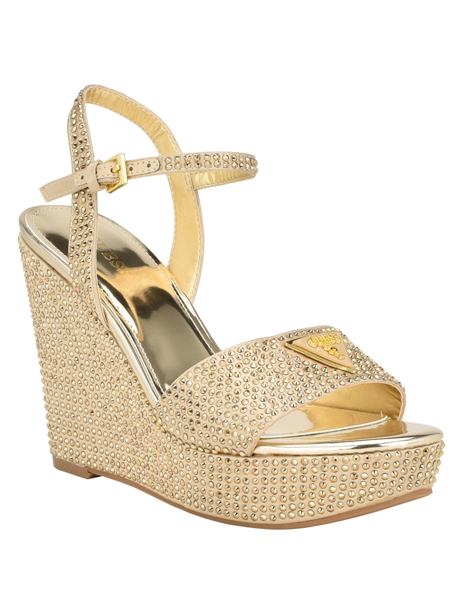 Sandalias 2025 doradas guess