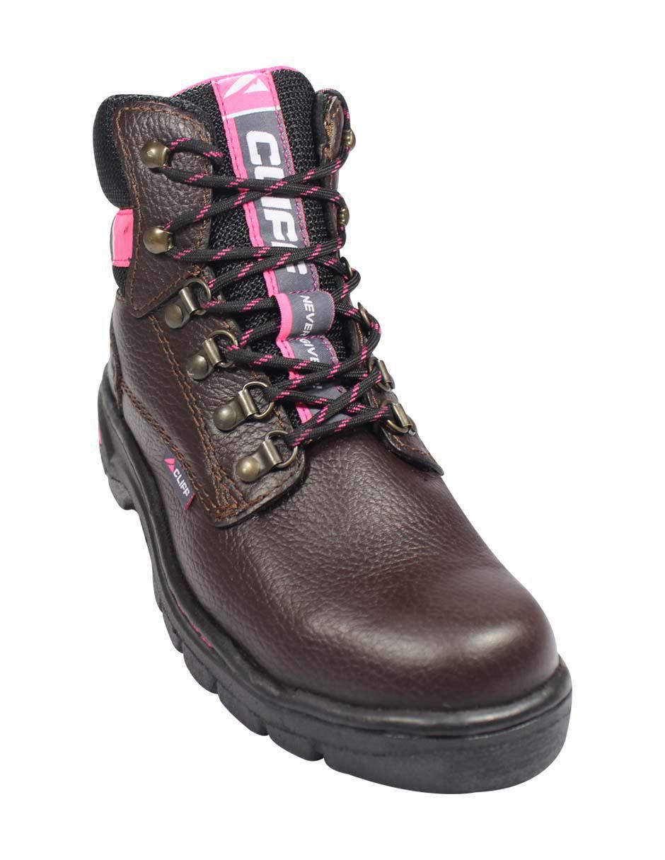 Bota al tobillo de piel para mujer