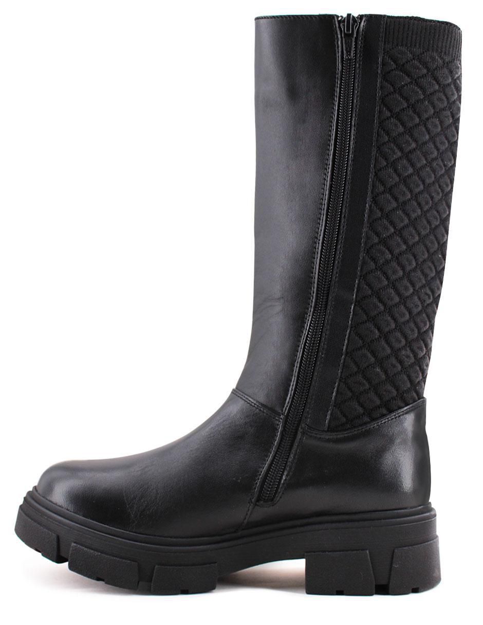 Bota abajo de la rodilla Alhelies de piel para mujer 2
