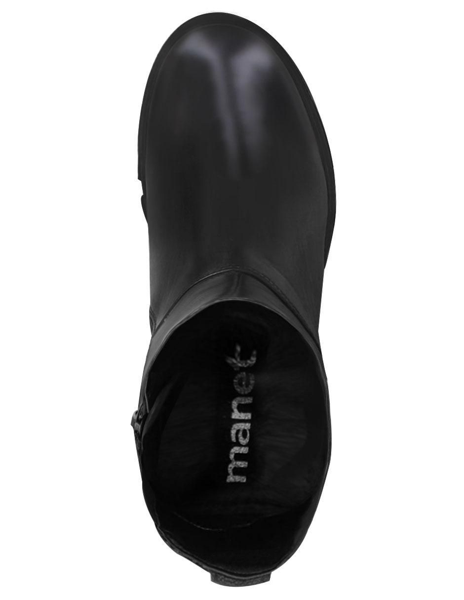 Bota abajo de la rodilla Alhelies de piel para mujer 4