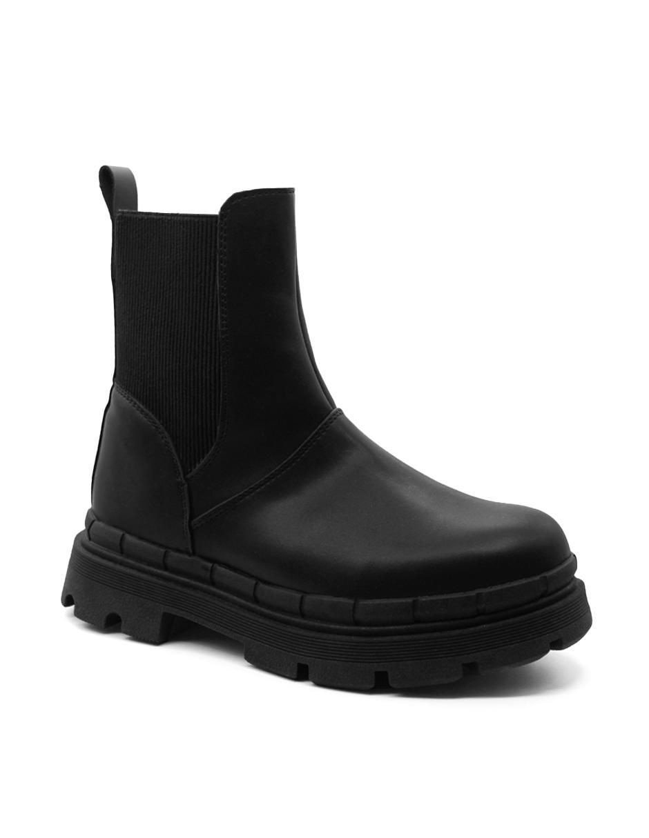 Bota arriba del tobillo de piel para mujer Bota arriba del tobillo de piel para mujer