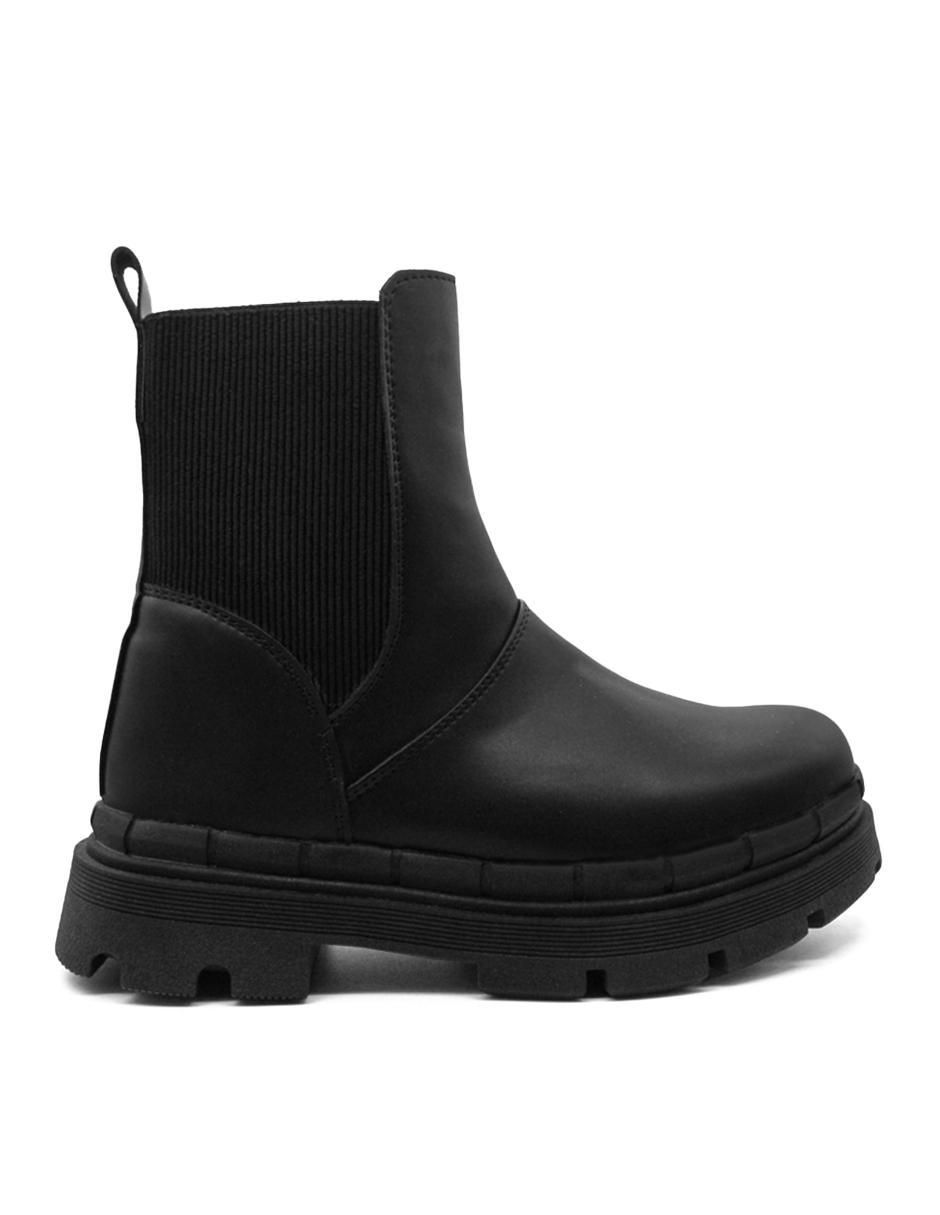Bota arriba del tobillo de piel para mujer 3