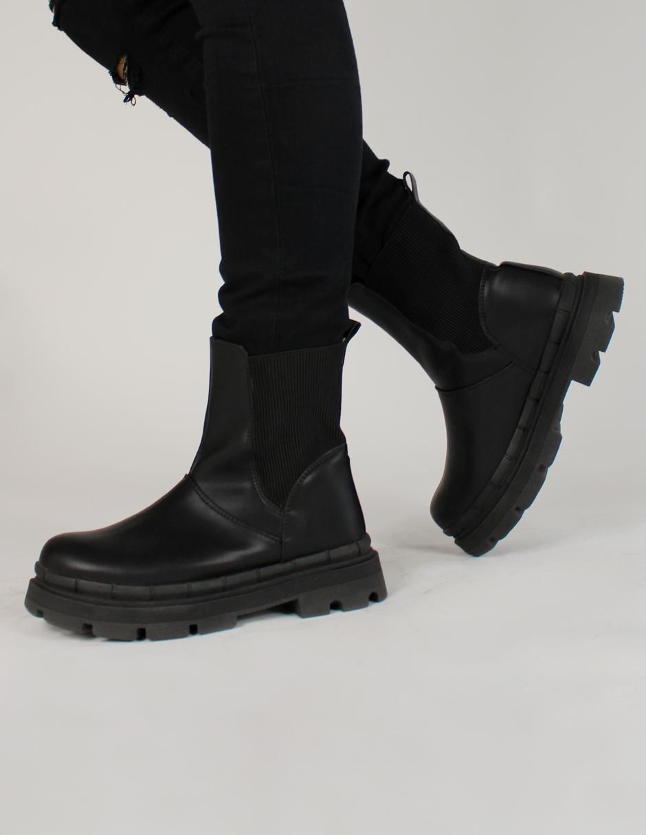 Bota arriba del tobillo de piel para mujer 5