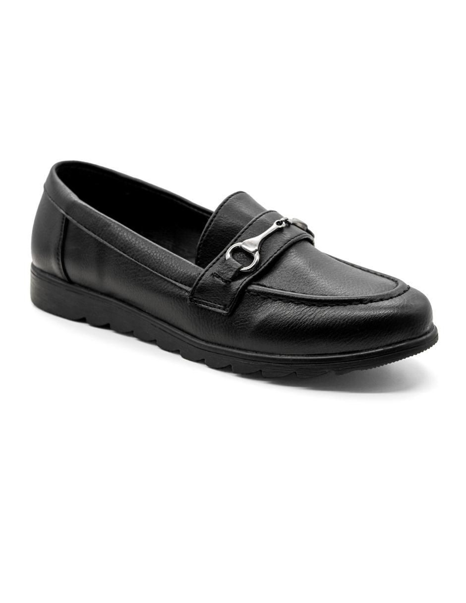 Mocasín de piel para mujer