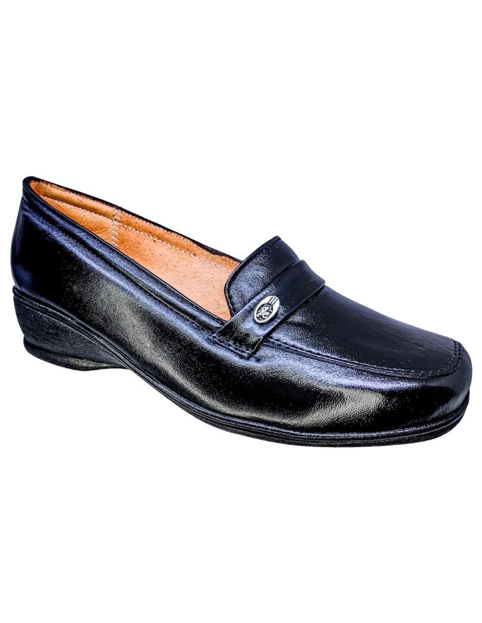 Mocasín de piel para mujer