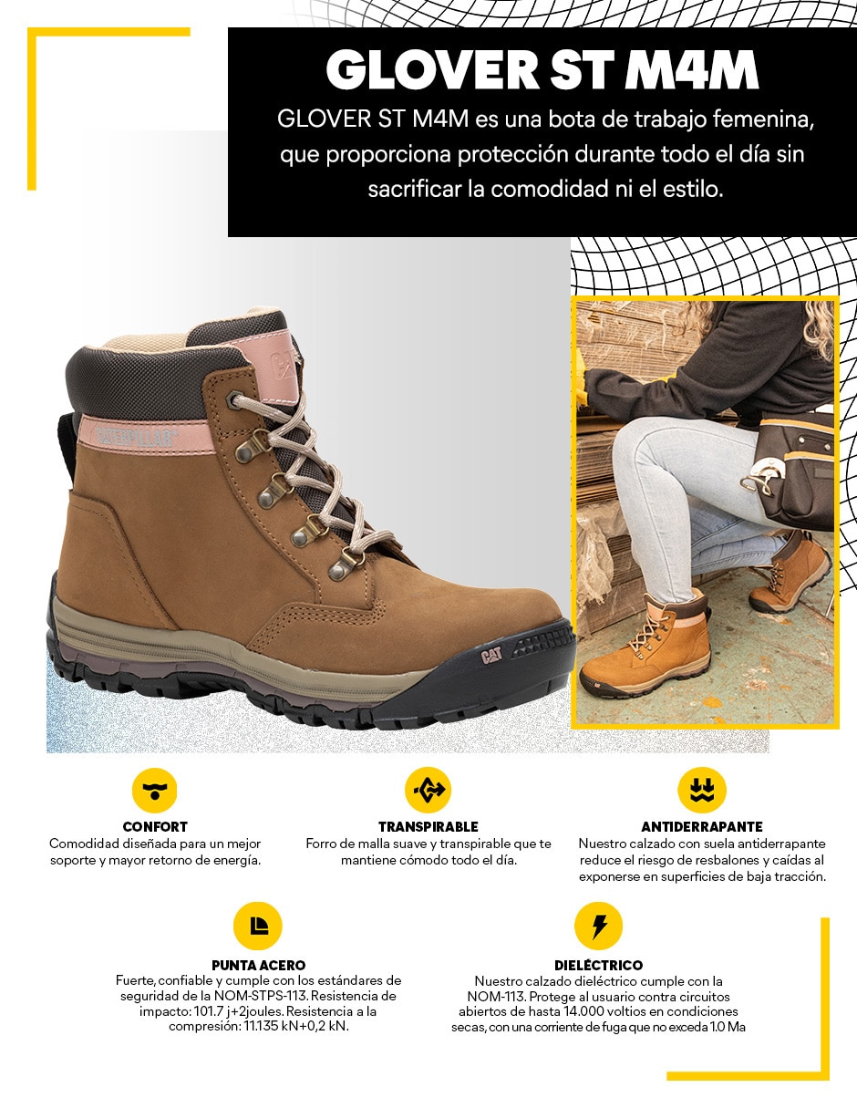 Bota arriba del tobillo Glover St M4m de piel para mujer 7