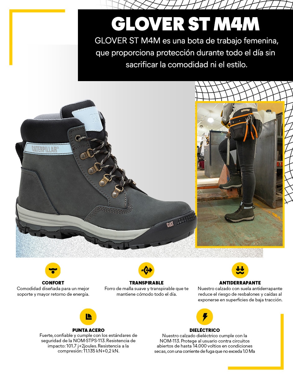 Bota arriba del tobillo Glover St M4m de piel para mujer 7