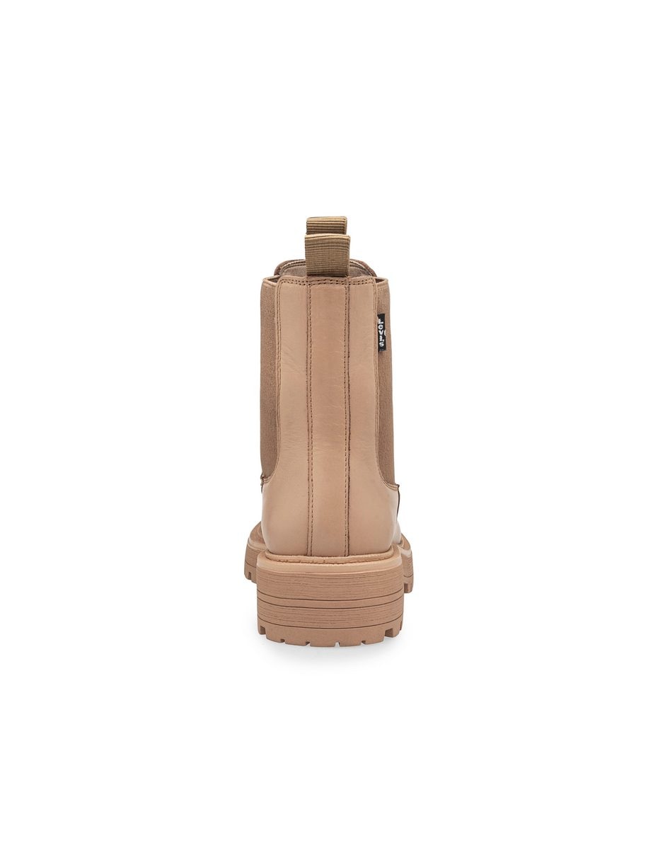 Bota arriba del tobillo de piel para mujer 4