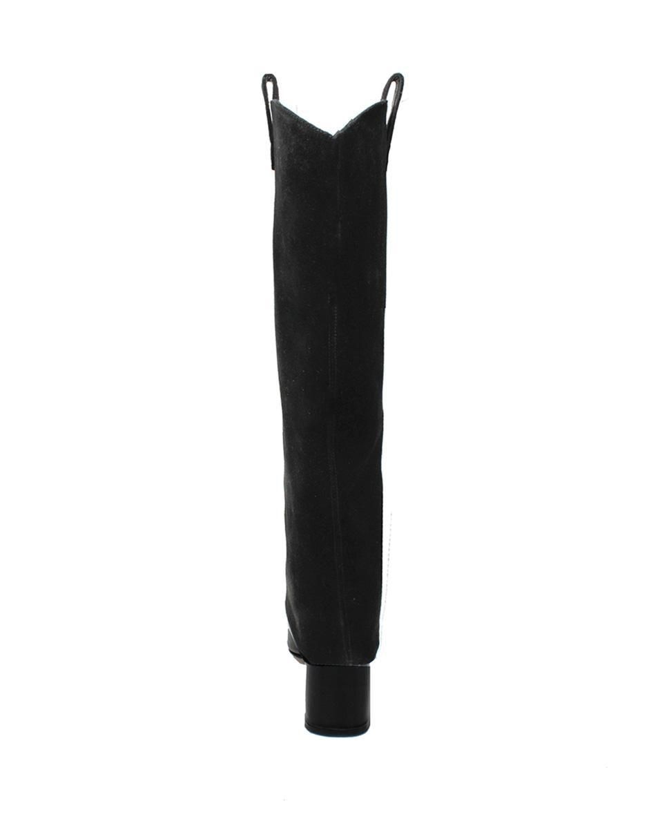 Bota abajo de la rodilla de piel para mujer 3
