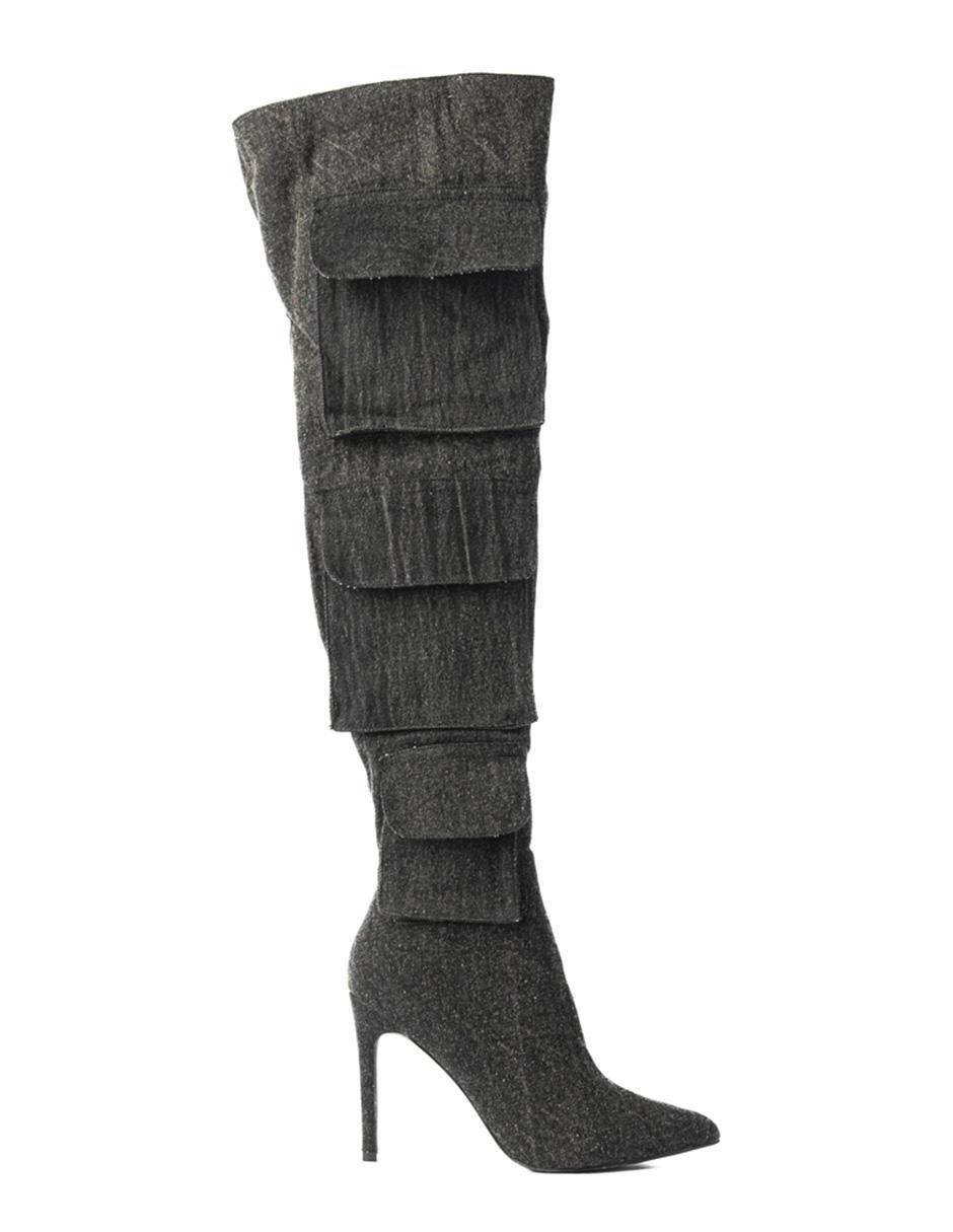 Bota arriba de la rodilla walki shoes "de" mezclilla "para mujer"