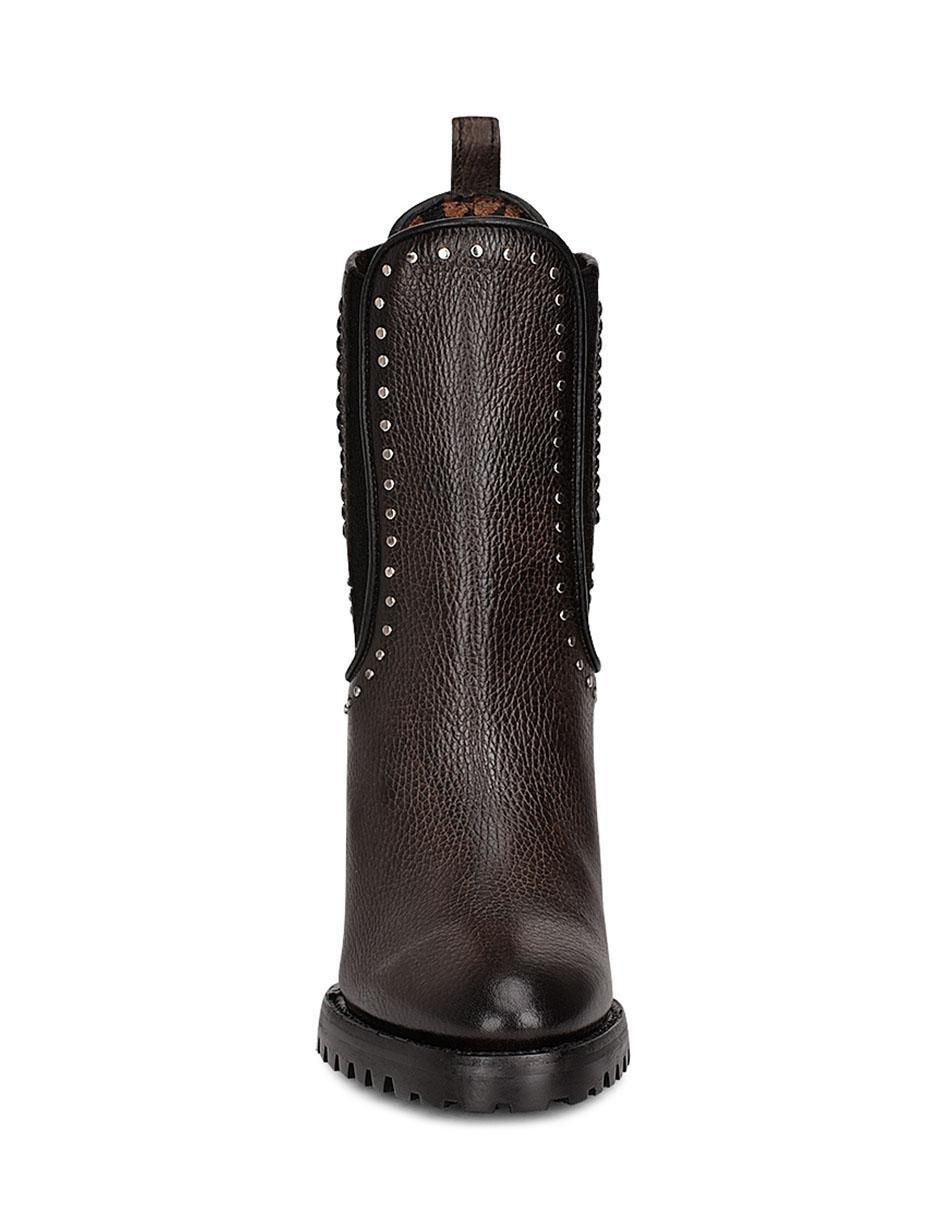 Bota arriba del tobillo de piel para mujer 3