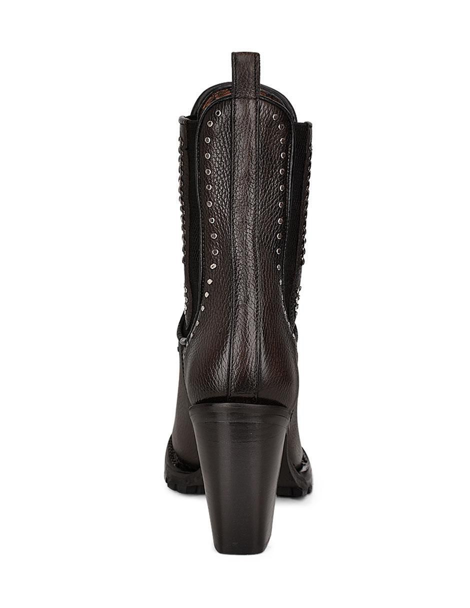 Bota arriba del tobillo de piel para mujer 5