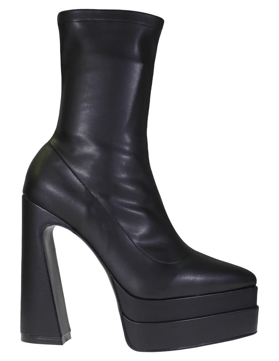 Bota arriba del tobillo de piel para mujer Bota arriba del tobillo de piel para mujer
