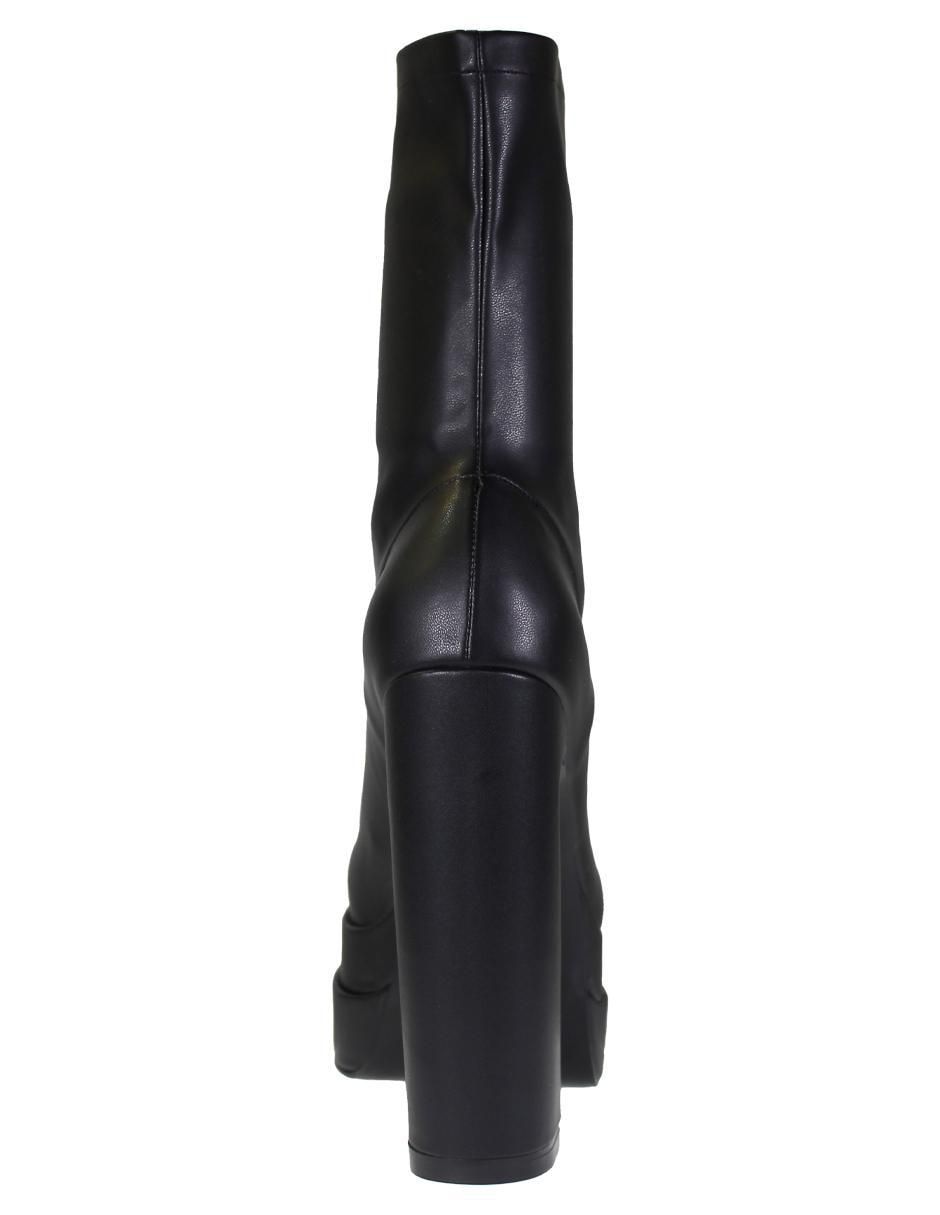 Bota arriba del tobillo de piel para mujer 4