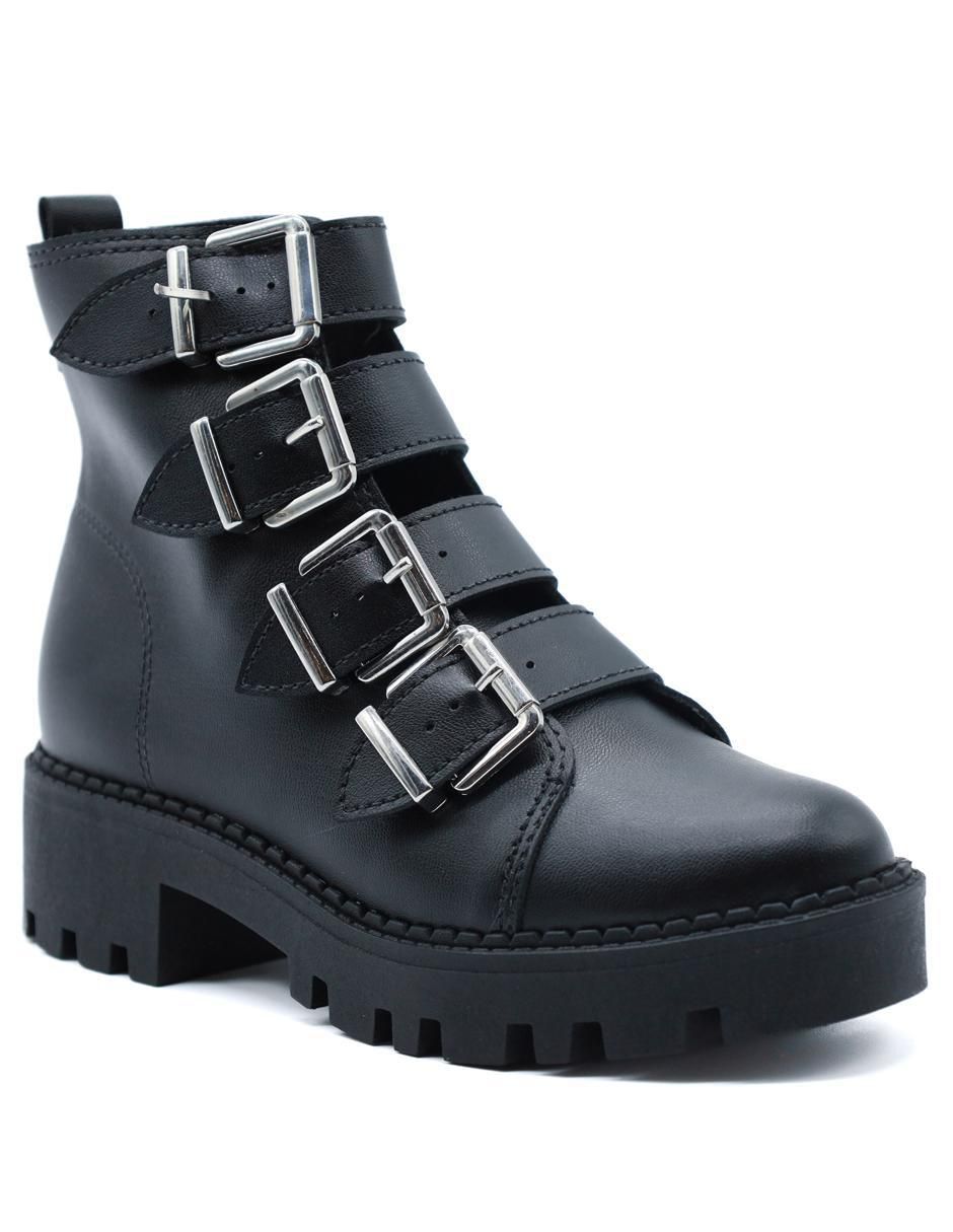 Bota combat al tobillo moleca "de" sintético "para mujer"