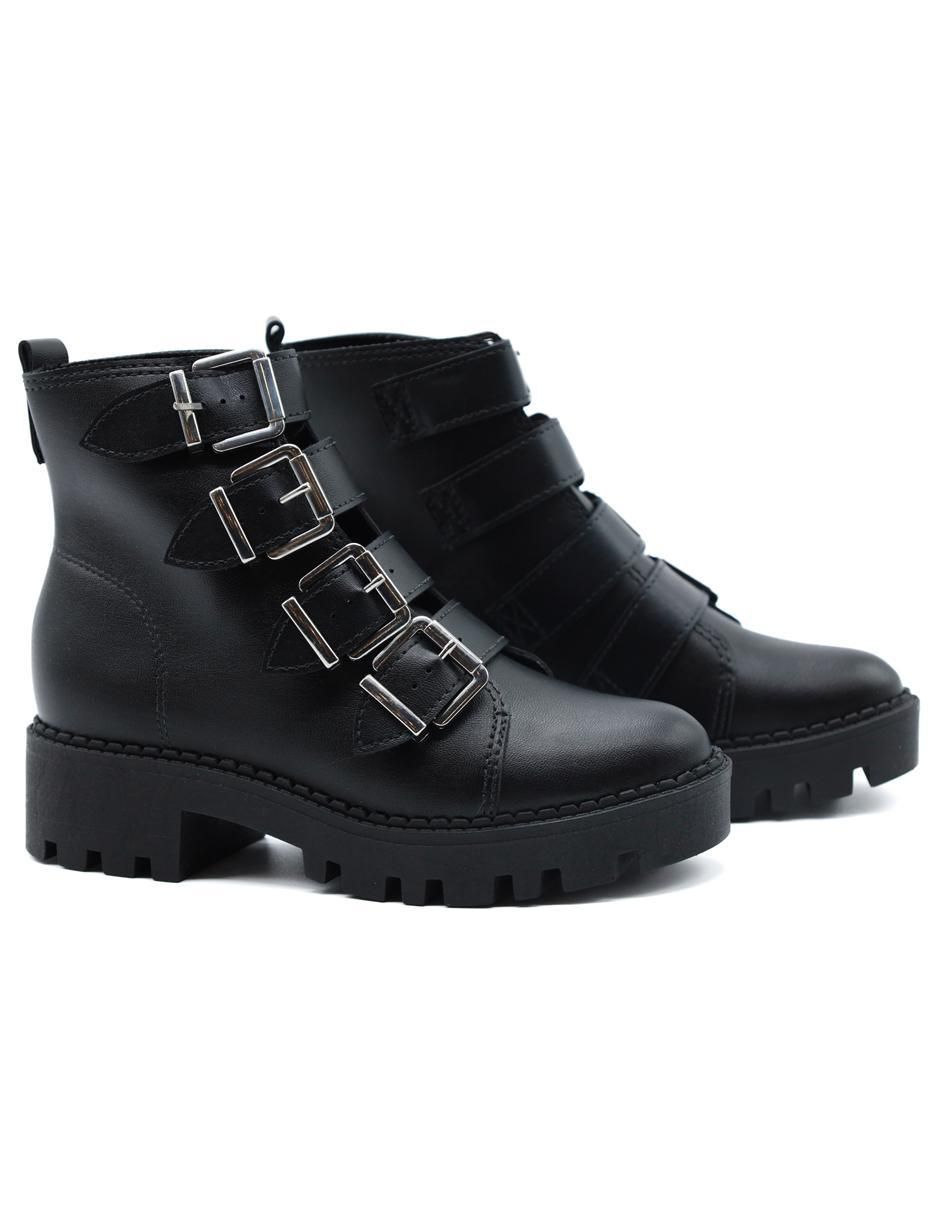 Bota combat al tobillo moleca "de" sintético "para mujer"