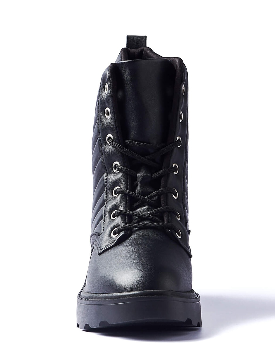 Bota combat arriba del tobillo vizzano "de" sintético "para mujer"