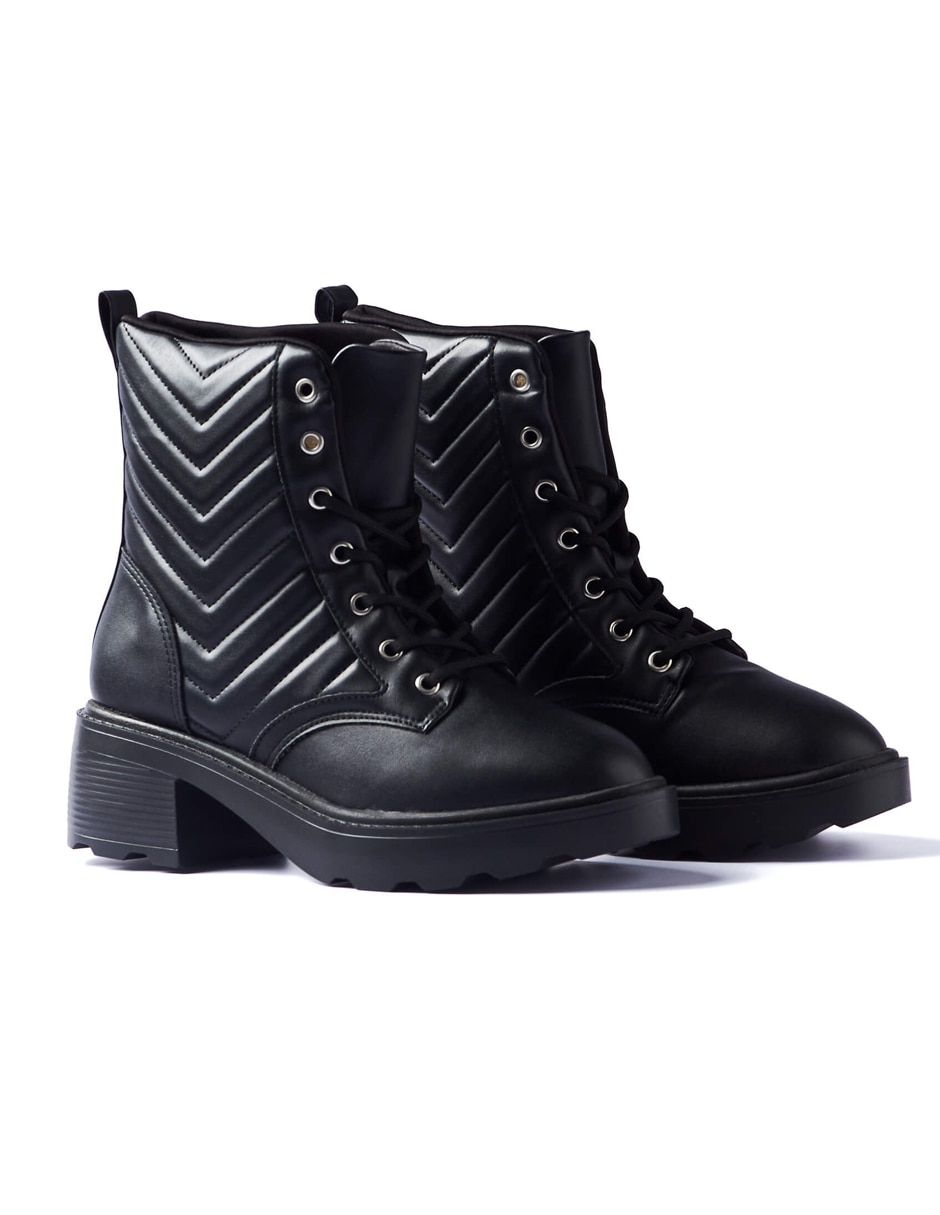 Bota combat arriba del tobillo vizzano "de" sintético "para mujer"