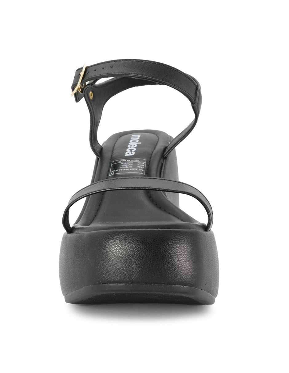 Zapato de plataforma Moleca punta redonda