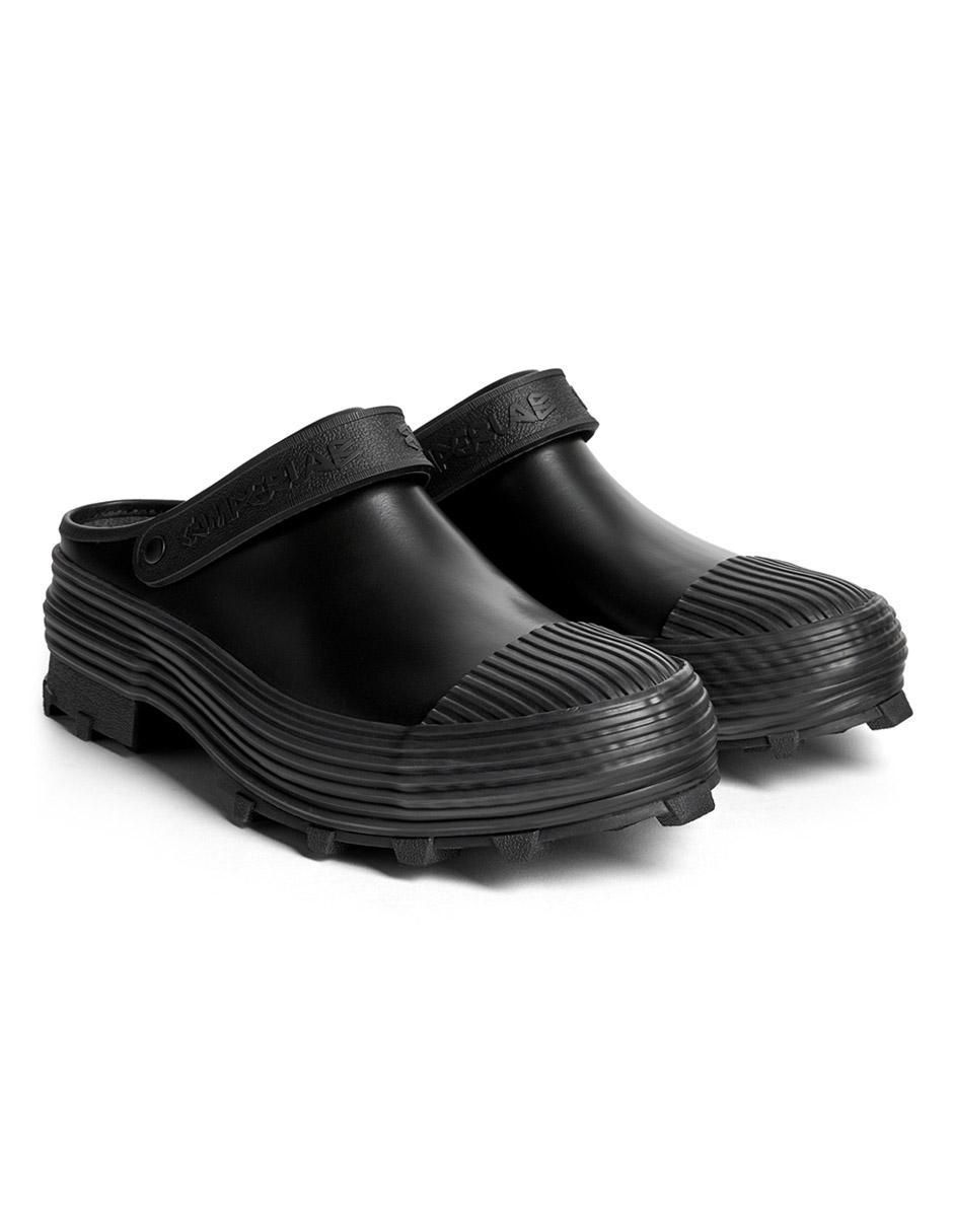 Zueco Traktori de piel para mujer 2